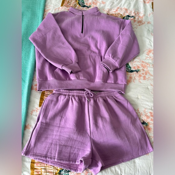 ANRABESS 2 Piece Pullover Sweatshirt Shorts Set Size XL - Picture 2 of 5
